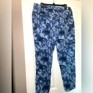 7 Seven Tie Dye Courduroy Pants Light & Dark Blue size 16 Trendy Cotton Logo